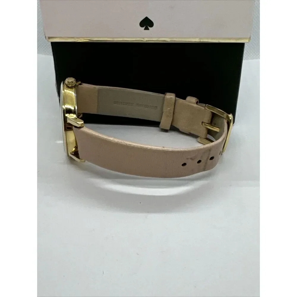 Kate Spade New York Metro 0073 Women's Beige Leather Analog Quartz Watch JNA159